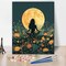 Yoga Paint by Numbers Kit – Abstract DIY Canvas Painting for Adults, Easy Paint by Numbers Art Craft with Brushes, 16x20 Inch (Unframed)